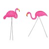 Rhode Island Novelty 34 Inch Pink Flamingo Yard Ornaments, Set