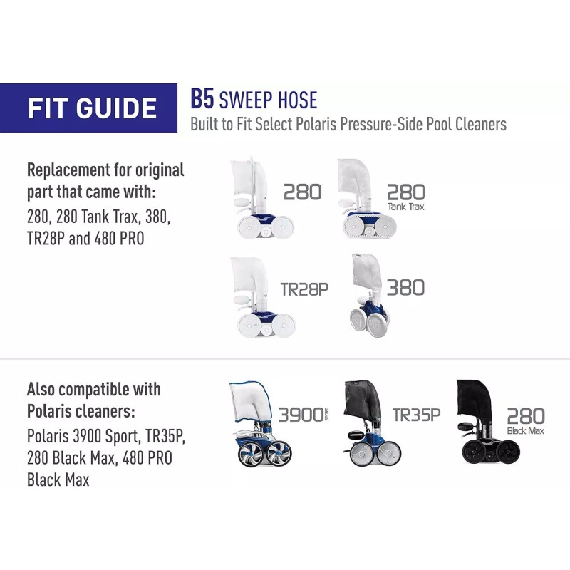 Polaris B5 Sweep Hose Complete Replacement for Pressure-Side Pool Cleaner