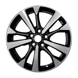 Factory Wheel Replacement New 18x7.5" 18 Inch Machined and Black Aluminum Alloy Wheel Rim for Nissan Altima 2016 20172018 | ALY62720U46N | Direct Fit - OE Stock Specs