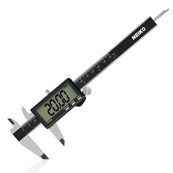 NEIKO NEIKO 01401A 6-Inch Electronic Digital Caliper, Stainless Steel, Extra