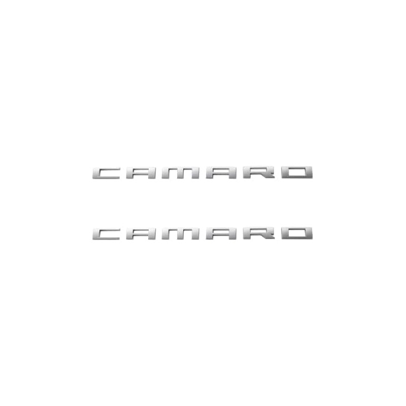 Generic Camaro 2Pcs Silver Badge Emblem - Set of 2