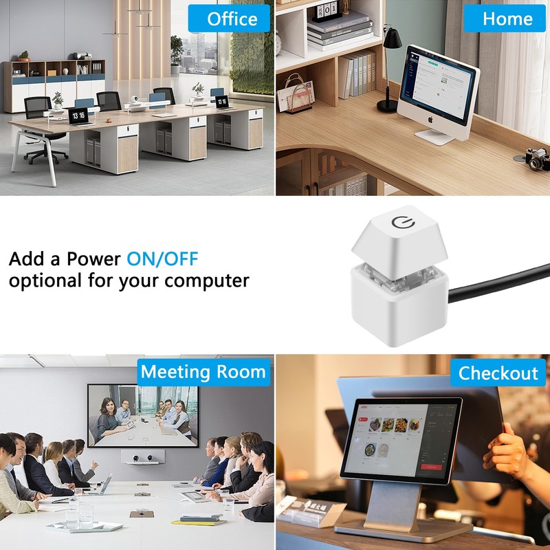 SinLoon Desktop Computer Power Switch External Remote Start Computer Motherboard