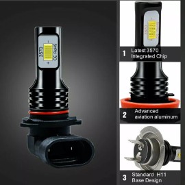 Unbranded 4PC H11 For Can-Am Maverick Trail 800 1000R 2018-2019 LED Headlight Bulb White