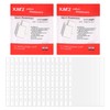 200 Pcs Poly Pockets A4 Folder,Clear Plastic Wallets A4 Punched