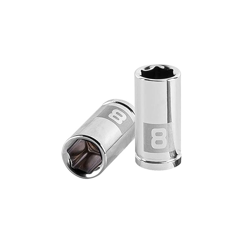 Truper D-1408-M, Dado de 6 puntas mm, 8 mm, cuadro