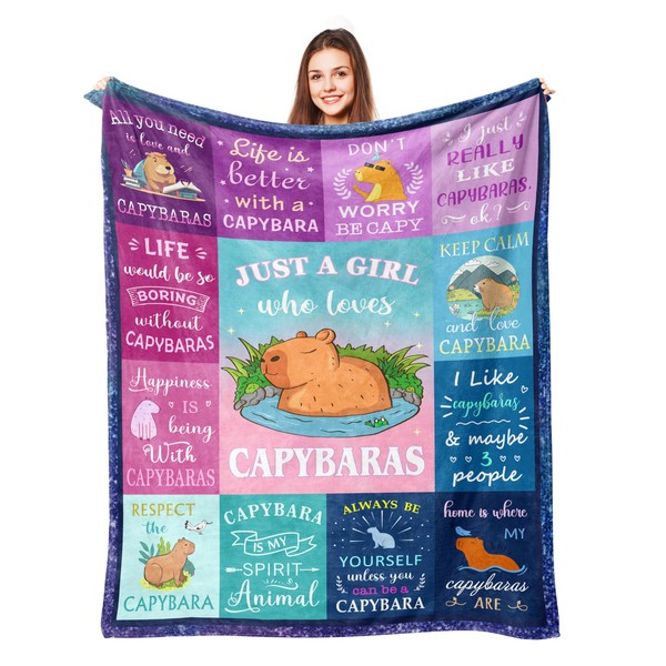 Lcobion Capybara Blanket, Capybara Gifts, Capybara Stuff for Capybara Lovers,