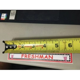 S.R.M. FRESHMAN STICKER School scrapbook crafts 6" x 7/8" peel & stick  Sundae