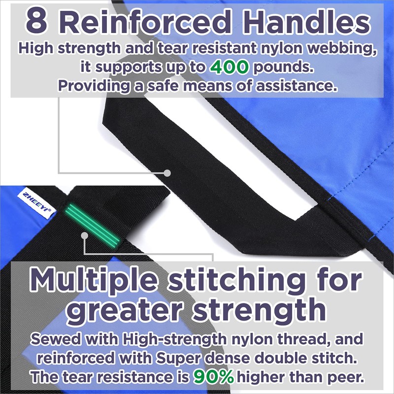 ZHEEYI Multipurpose 48" x 40" Positioning Bed Pad with Reinforced
