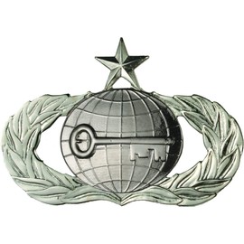 Air Force No Shine Senior Intelligence Badge
