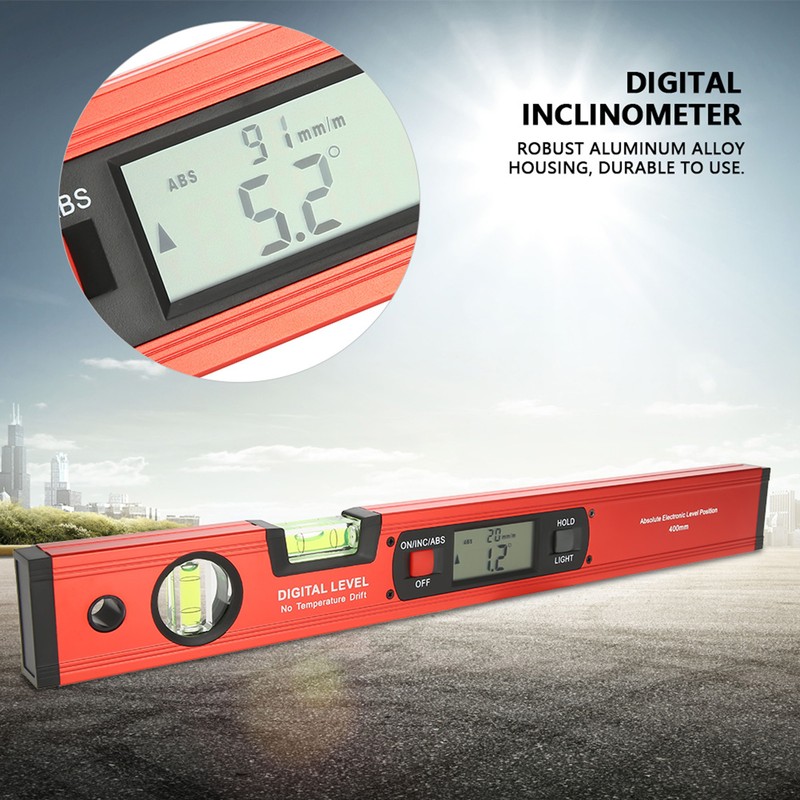 Digital Aluminum Alloy Magnetic Angle Finder Level 4 X 90°