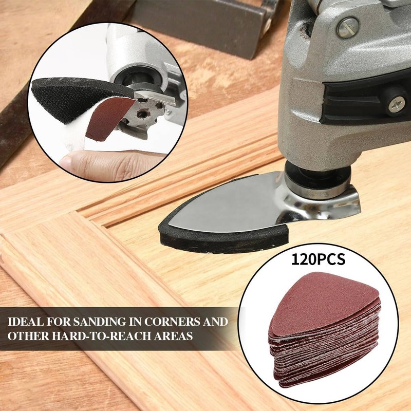 Gulrear 246Pcs Oscillating Multi Tool Sanding Pad Kit for Oscillating