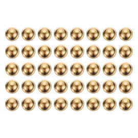 uxcell 40pcs Precision Solid Brass Bearing Balls 1/2" Industrial Brass Ball Spheres for Machinery, Automotive, and DIY