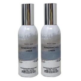 Bath and Body Work Sun-drenched Linen 2 Pack Concentrate Room Spray Bundle - 1.5 oz / 42.5 g each