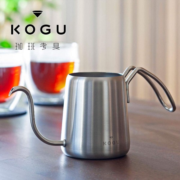 KOGU Shimomura Kihan 42342 Drip Kettle, One Drip Pot, Pro, Made in Japan, Stainless Steel, Narrow Mouth, Can Pour Just Underneath, Coffee Kettle, 10.1 fl oz (300 ml), Outdoor