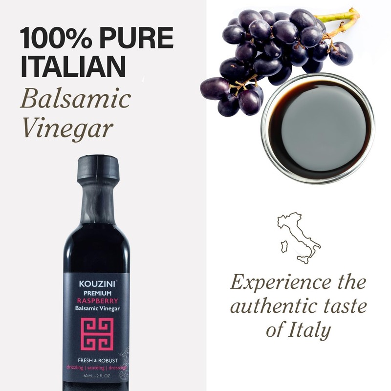 Kouzini Ultra Premium Balsamic Vinegar, 60ml 6 pack Aged Balsamic