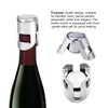 Gobesty Champagne Stainless Steel Stopper, Set of 4 Champagne Stopper