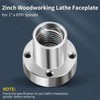 2 Inch Lathe Faceplate with Screw Alloy Steel Woodworking Chuck