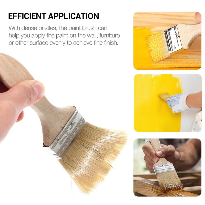 NUOLUX Paint Brushes Paint Brushes 10pcs Wooden Handle Paint Brush