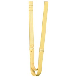 Yamashita Kogei 26548 Tongs, Natural, 7.1 inches (18 cm), Made in Japan, Curved Tongs, Small