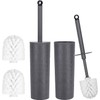 Juego de 2 Cepillos para Baño Ulable CP-JSE35 Gris Oscuro