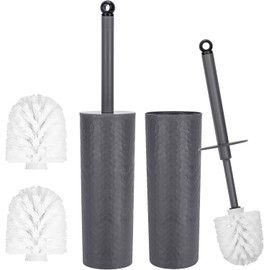Juego de 2 Cepillos para Baño Ulable CP-JSE35 Gris Oscuro 40cm