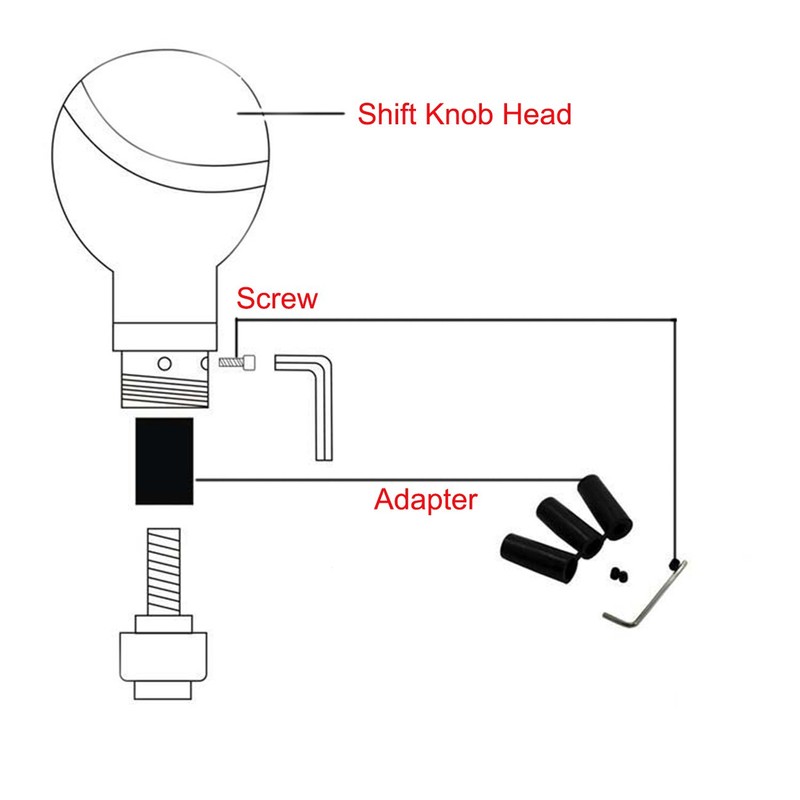 Bashineng Skull Shift Knob Transmissions Gear Shifter Stick Handle Shifting