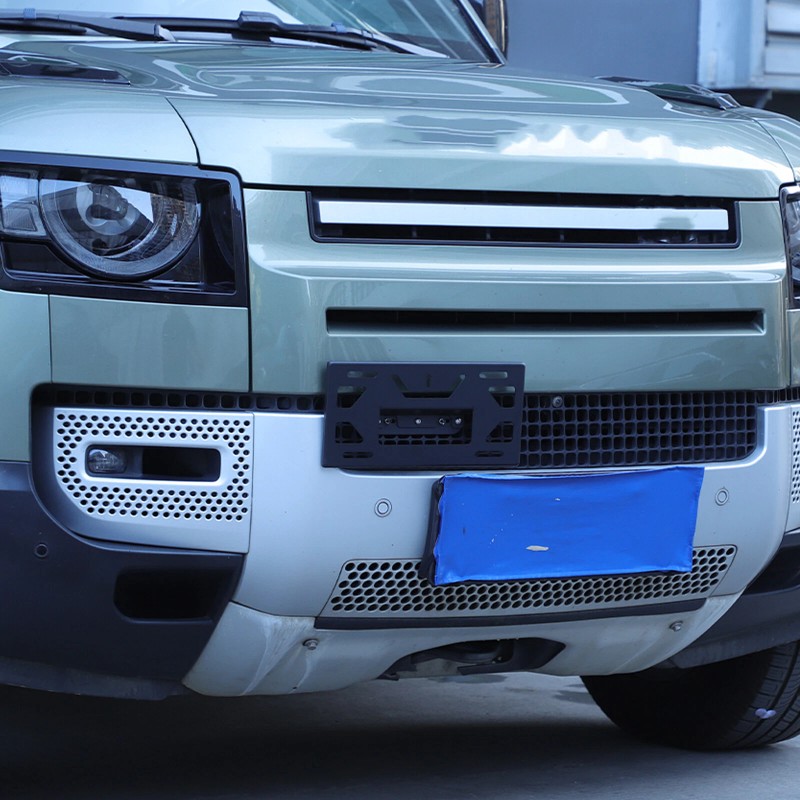 carpart2021 Front Bumper Tow Hook License Plate Mount Bracket For