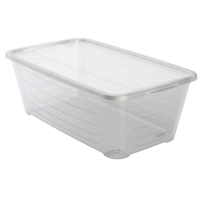 Life Story 6 Quart Rectangular Clear Plastic Protective Storage Shoe