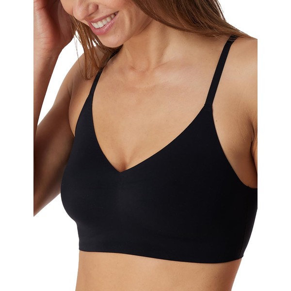 Schiesser Invisible Soft Women's Bustier Spaghetti Straps with Removable Pads,
