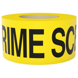 Crime Scene Do Not Cross Tape 3 inch X 1000 feet • Bright Yellow with a Bold Black Print • 3 in. Wide for Maximum Readability • Tear Resistant Design