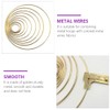 NUOBESTY Dream Catcher Rings 10cm Wire Wreath Frame Metal Macrame