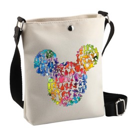 PLITI Cartoon Mouse Cute Mouse Themed Gifts Crossbody Bag Fairy Tales Merchandise Vacation Trip Gift Magic Kingdom Gift (Cartoon mouse CbagU)