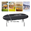 J&C Poker Table Cover Oval Poker Tables Covers Waterproof Folding