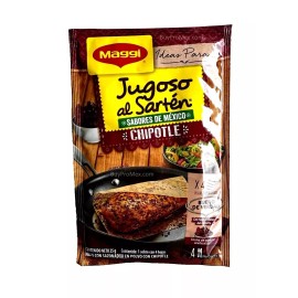 MAGGI 4-Pk Maggi Jugoso al Sarten Chipotle 4 Hojas/Maggi Seasoning Sheets 23.2g/.8oz
