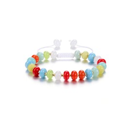 CrystalTears Crystal Bracelet for Women Colorful Boho Gemstone Beaded Bracelets Natural Healing Crystal Stone Bead Bracelet Summer Beach Jewellery Gifts for Women Mum Christmas Birthday