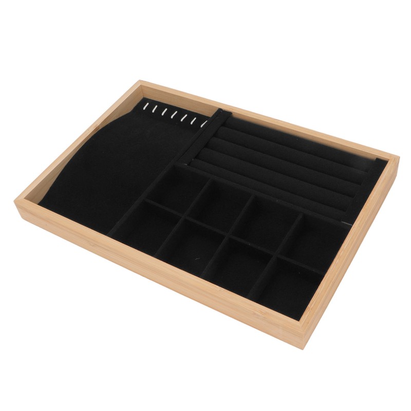 Jewelry Drawer Insert Multipurpose Triple Use Jewelry Display Tray for