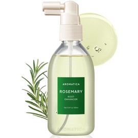 AROMATICA Root Enhancer Rosemary Water for Hair Growth spray - with Rosemary hair oil & caffeine & biotin - Korean hair care for hair thinning & hair loss - free from silicone, paraben and sulfate
