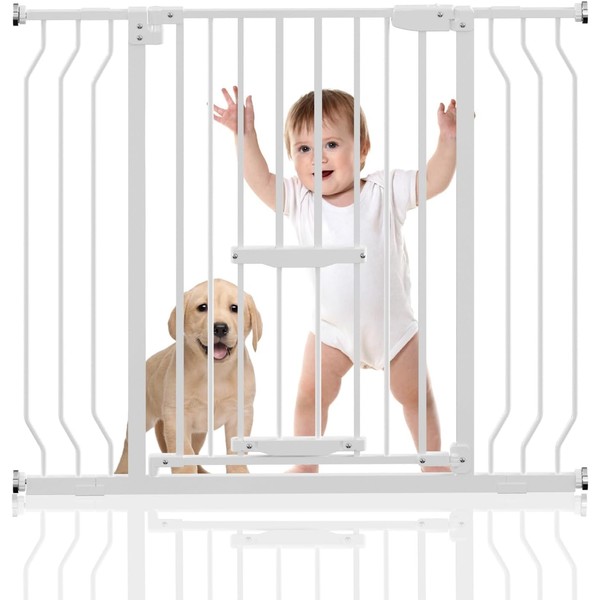 Baby Gates with Cat Door - Auto Close 29.5"-48.4" Safety