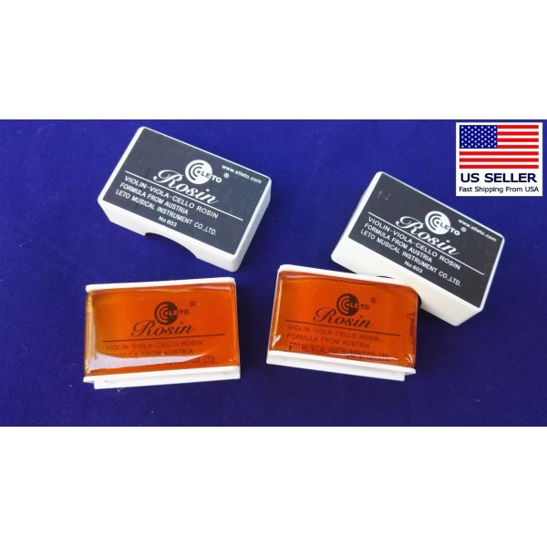 Leto Bow Rosin from Austria, for Violin, Viola, and Cello,