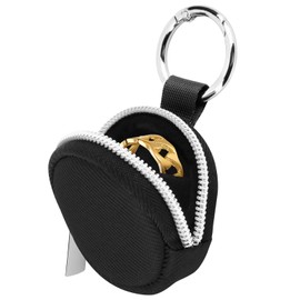 Homakover Estuche Organizador Portátil de Anillos con Llavero, Bolsa de Almacenamiento Portátil para Anillos, Contenedor Anti-Perdida de Llaveros para
