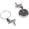 MotorToGo One Pair Silver CNC 7/8" Handlebar Foldable Mirrors for