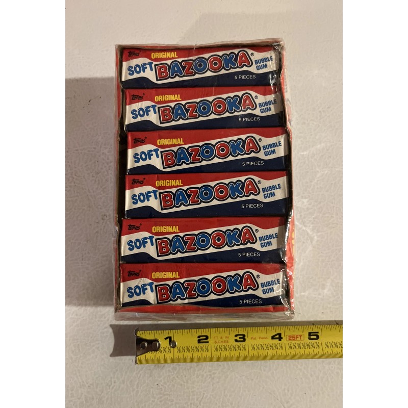 Bazooka Original 1987 Soft Bazooka Bubble Gum Vintage NOS Full