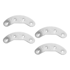 minkissy 2Pairs Metal Heel Plates Repair Kit of Durable Shoe Protectors for Men Taps for Outdoor Use Friction Pads to Shield Shoe Heels From Damage