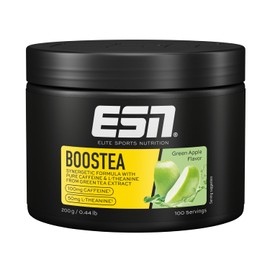 ESN Boostea, Green Apple, 200 g, Booster with Caffeine, L-Theanine and Green Tea Extract, Tested Quality, Made in Germany