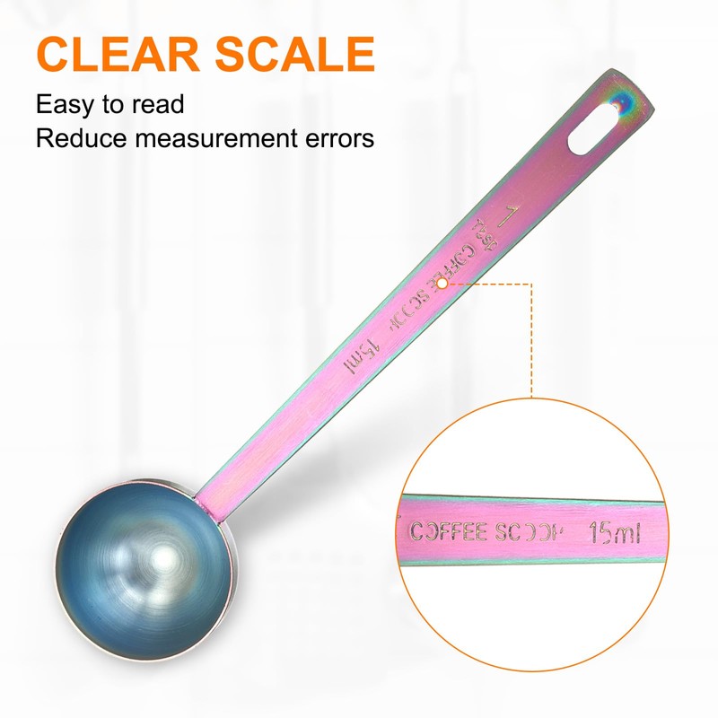 sourcing map Single Measuring Spoon 1tbsp (3tsp, 15ml) Teaspoon/Tablespoon 304