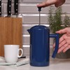 Frieling Double-Walled Stainless Steel French Press Coffee Maker, Navy, 34