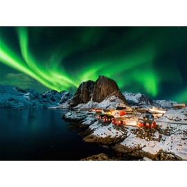 Puzzle 1000 Pieces, Adult Puzzle, A Challenging Puzzle, Puzzle Games for the Whole Family, Gifts for Women, Gifts for Men, Theme: Norway's Aurora