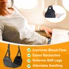 ERNITES 2 Pcs Airplane Footrest, Adjustable Foot Hammock Under Desk,