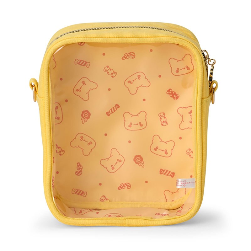 Sanrio 485110 Hanamaru Ghost Shoulder Bag, Cotton, Polyester, PVC, Steel,