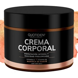 Crema Corporal Humectante- 450 gr-Manteca de KariteVitamina EVitamina B5- Hidratacin Extrema- No grasosa- Suavidad y Brillo en la Piel de Tu Cuerpo...